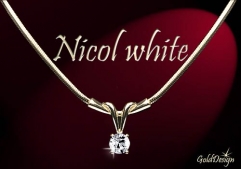 Nicol white - řetízek zlacený
